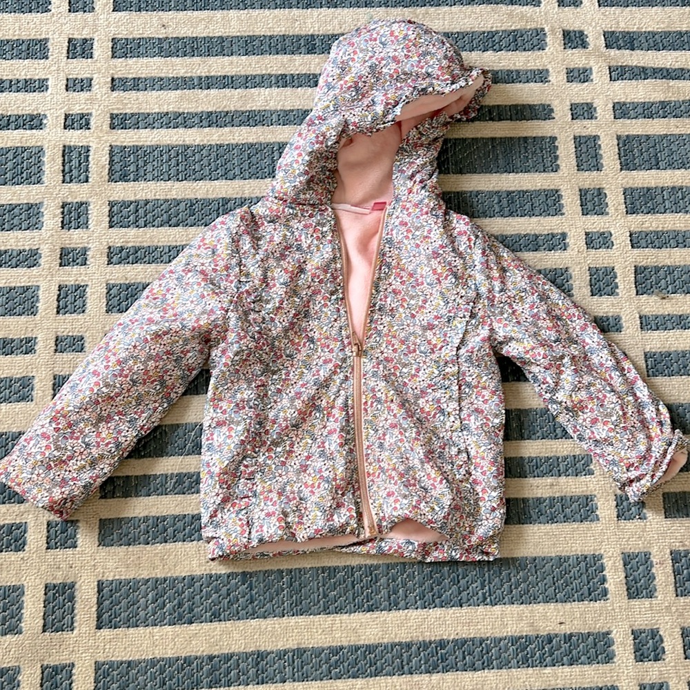 Girls size 4t fuzzy lined jacket